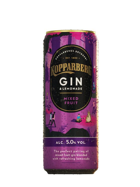 Kopparberg Gin&Lemonade Mixed Fruit RTD 0,25 l 5% plech