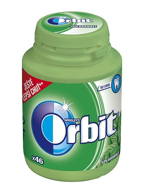 ORBIT Spearmint dražé dóza 64 g