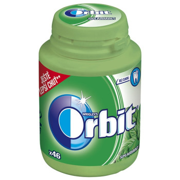 ORBIT Spearmint dražé dóza 64 g