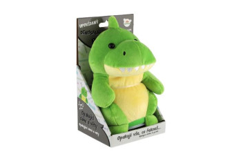 Dinosaurus Rexík opakující věty plyš 18cm na baterie se zvukem v krabici 12x20x10cm - 2