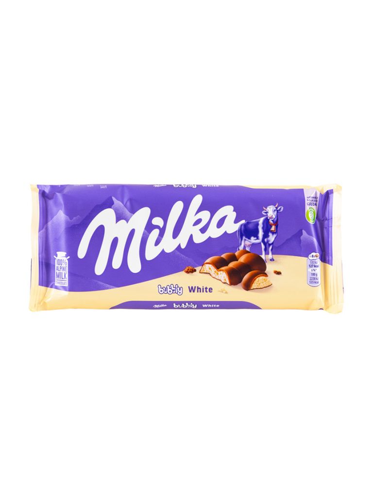 Milka Bubbly bílá 90 g