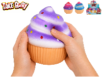Mega squeeze cupcake strečový 13cm 3barvy 6ks v DBX