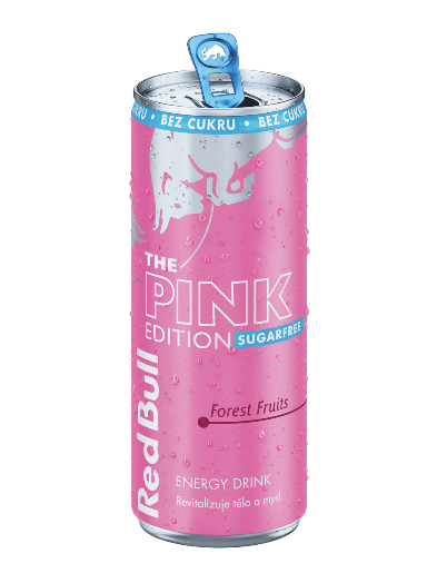 Red Bull Pink Edition Sugarfree 250ml plech