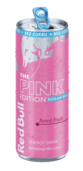 Red Bull Pink Edition Sugarfree 250ml plech