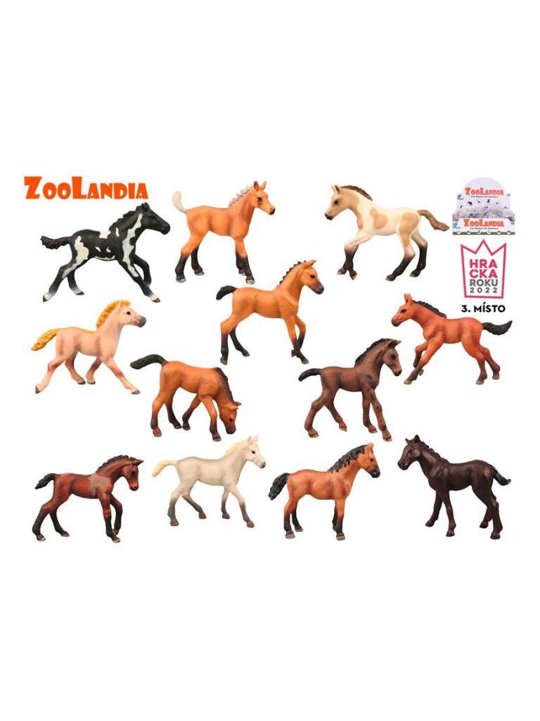 Zoolandia hříbě 10cm 12druhů v sáčku 24ks v DBX