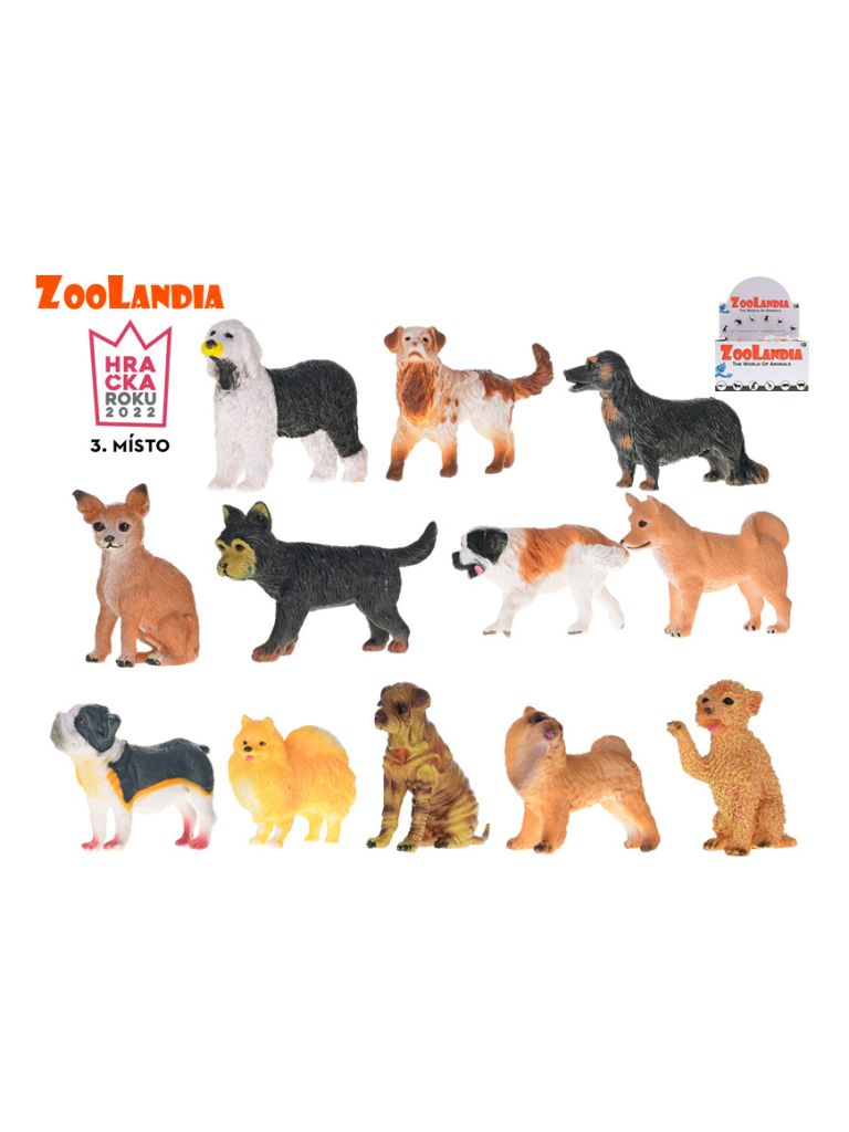 Zoolandia pejsek 5-9cm 12druhů v sáčku 24ks v DBX