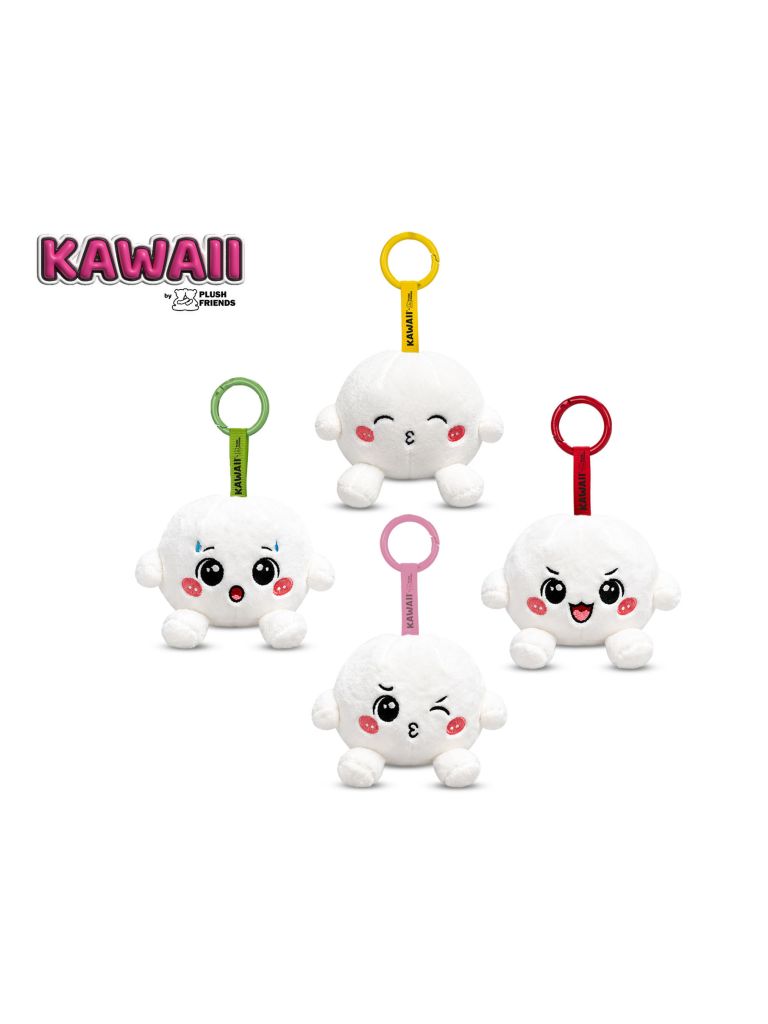 Plush Friends Kawaii Bao knedlíček plyšový přívěsek na klíče 8cm 4druhy 10m+