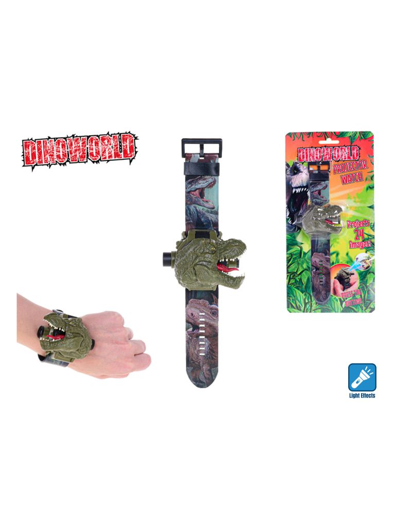 Dinoworld projektor/hodinky 22,5cm na baterie