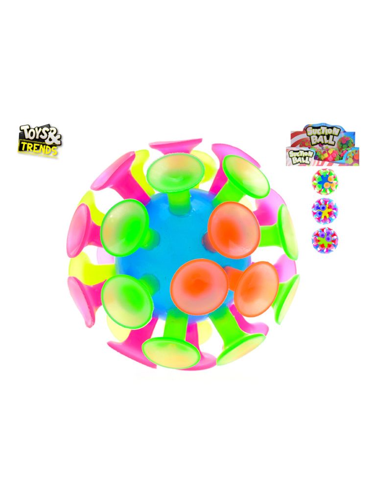 Toys&Trends míček 10cm s přísavkami 4barvy