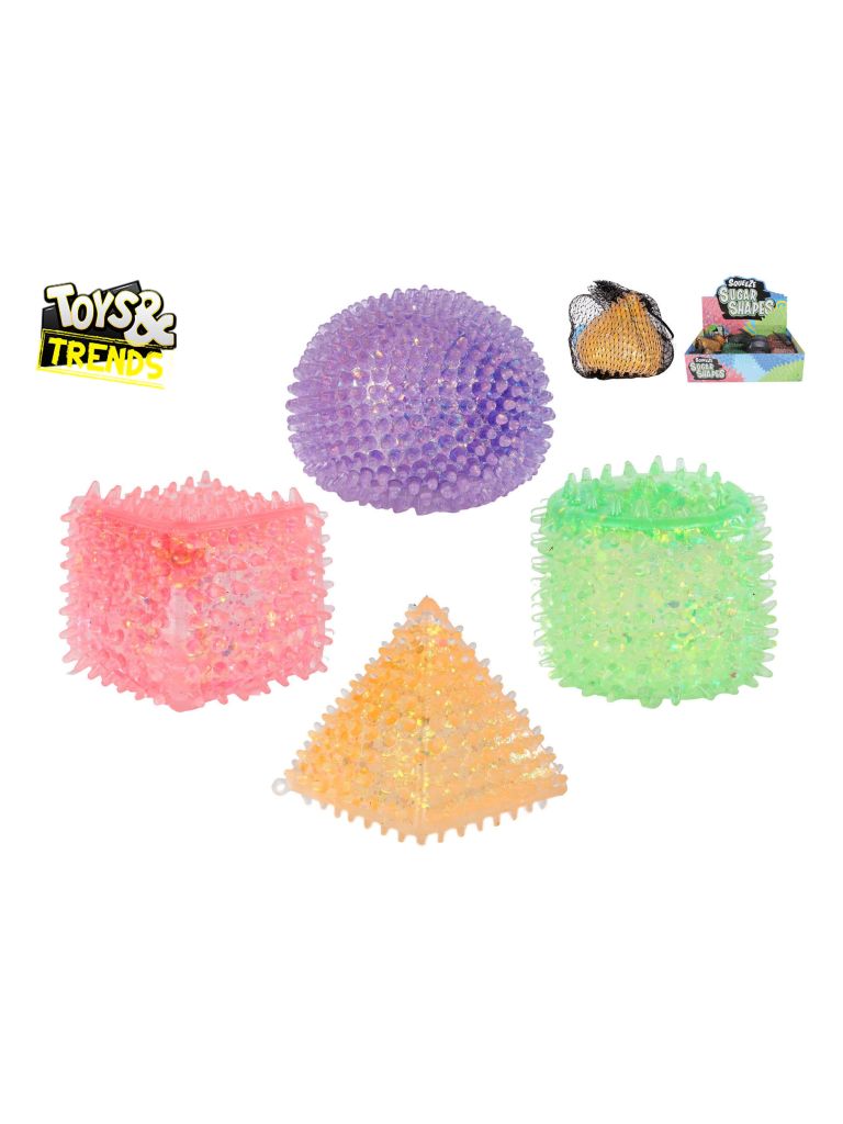 Toys&Trends míček strečový ECO sugar geometrické tvary 6cm