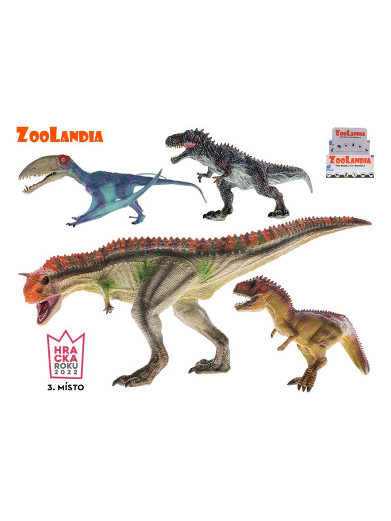 Zoolandia dinosaurus 24-30cm 4druhy