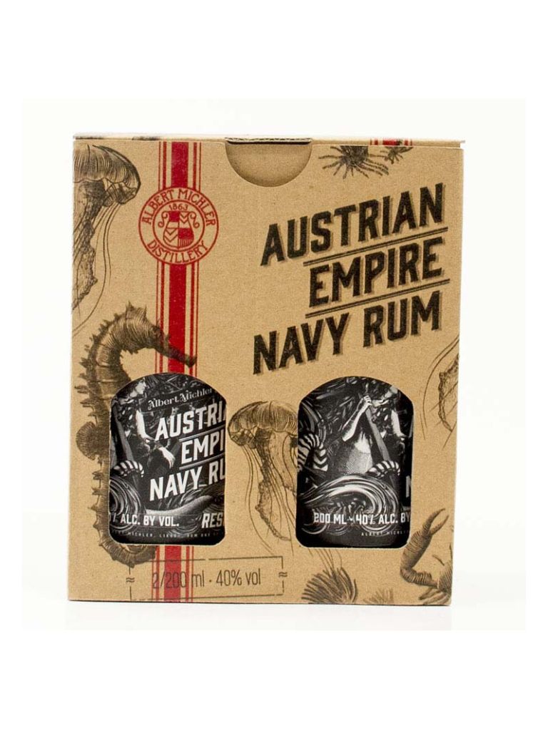 Austrian Empire Navy Rum Reserva 1863 + Navy Rum Solera 18 0,2L 40%