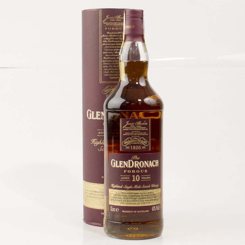 Glendronach Forgue 10y 43% 1 l (tuba)