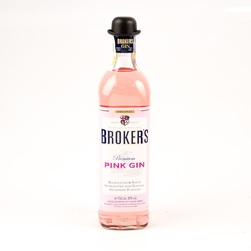 Brokers Pink Gin 40% 0,7 l (holá láhev)