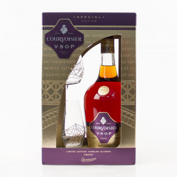 Courvoisier VSOP 1L 40% + 2 sklenice - 1