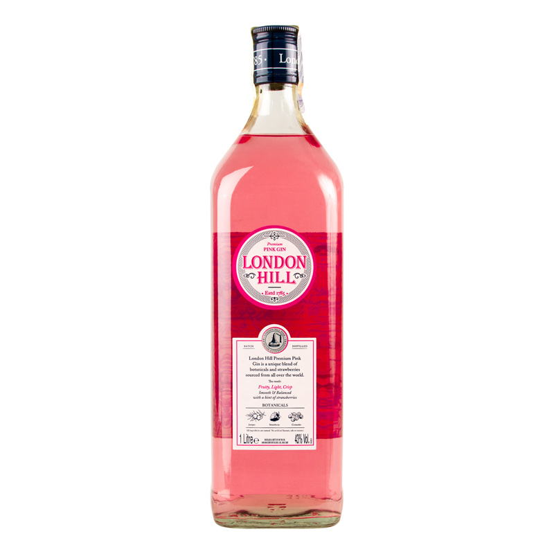 London Hill Gin Pink 1 L 43%