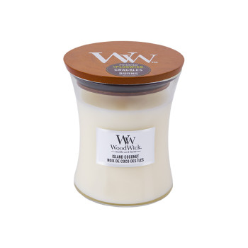 WoodWick Island Coconut glass medium
