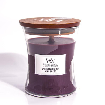 WoodWick Spiced Blackberry glass medium