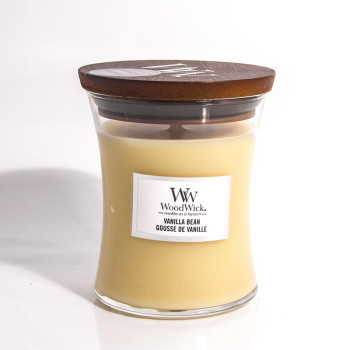 WoodWick Vanilla Bean glass medium - 1