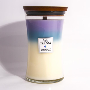 WoodWick Trilogy Calming Retreat glass large