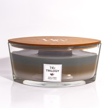 WoodWick Trilogy Cozy Cabin boat - 1