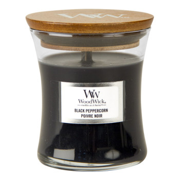 WoodWick Black Peppercorn glass mini