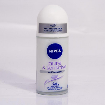 Nivea Deo Roll-On Pure +Sensitive 50ml - 1
