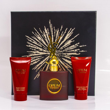 Yves Saint Laurent Opium Set: EdT 50 ml + BL 50 ml + SG 50 ml - 1