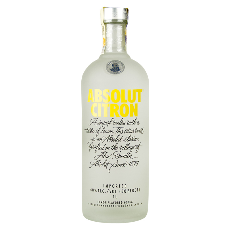 Absolut Citron 40% 1 l (holá láhev )