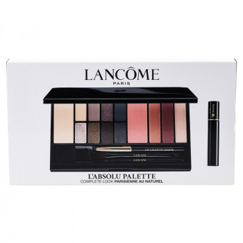 Lancome Make-Up Set : Compact Powder, Eye shadows, Blush, LAbsolu Rouge, Crayon K.l, Powder brush, L - 1