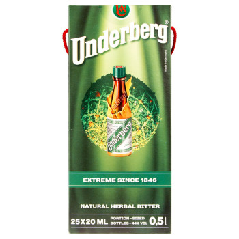 Sada bylinných likérů Underberg 25ks 0,02 l 44%