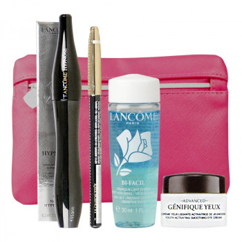 Lancome MUP Eye Set: Hypnôse Classique + Bi-Facil Yeux + Mini Génifique Creme Yeux + Crayon Khôl Noi - 1