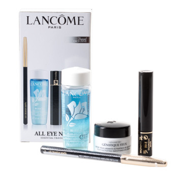 Lancome MAscara Hypnose Set: Mascara Hypnôse Noir + Bifacil Eyes + Genifique Creme Yeux + Crayon Khô