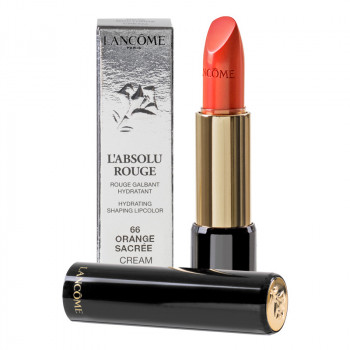 Lancome L'Absolu Rouge Lipstick N° 66 Orange Sacre  - 1