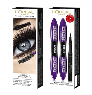 L'Oréal Mascara Set :2 x Mascara 14 ml + Superliner  6,2 g - 1