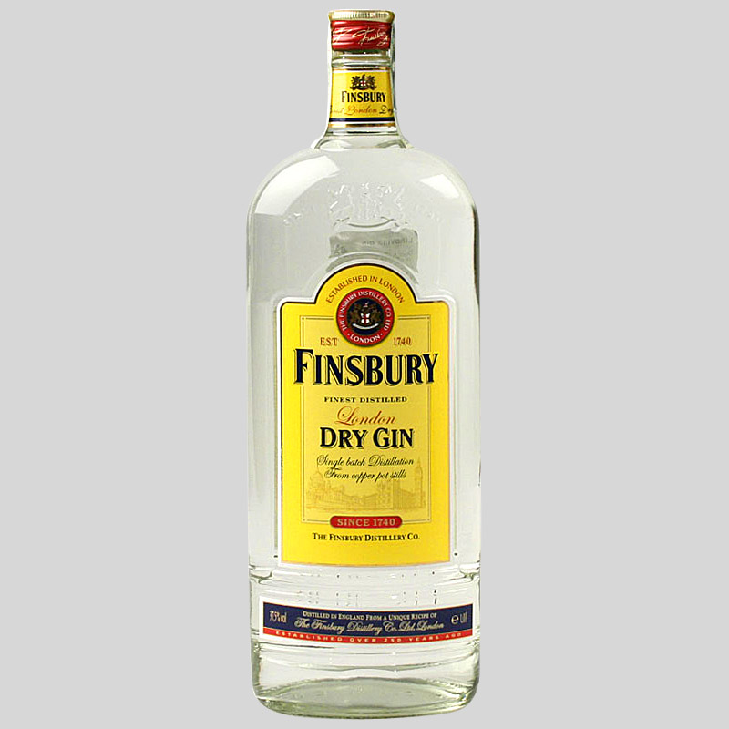 Finsbury London Dry Gin 37,5% 1 l (holá láhev)