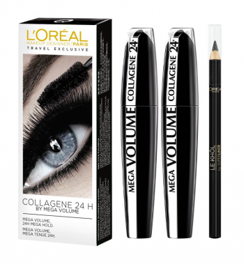 L'Oréal Duo Mega Volume Mascara Set+Eyeliner - 1