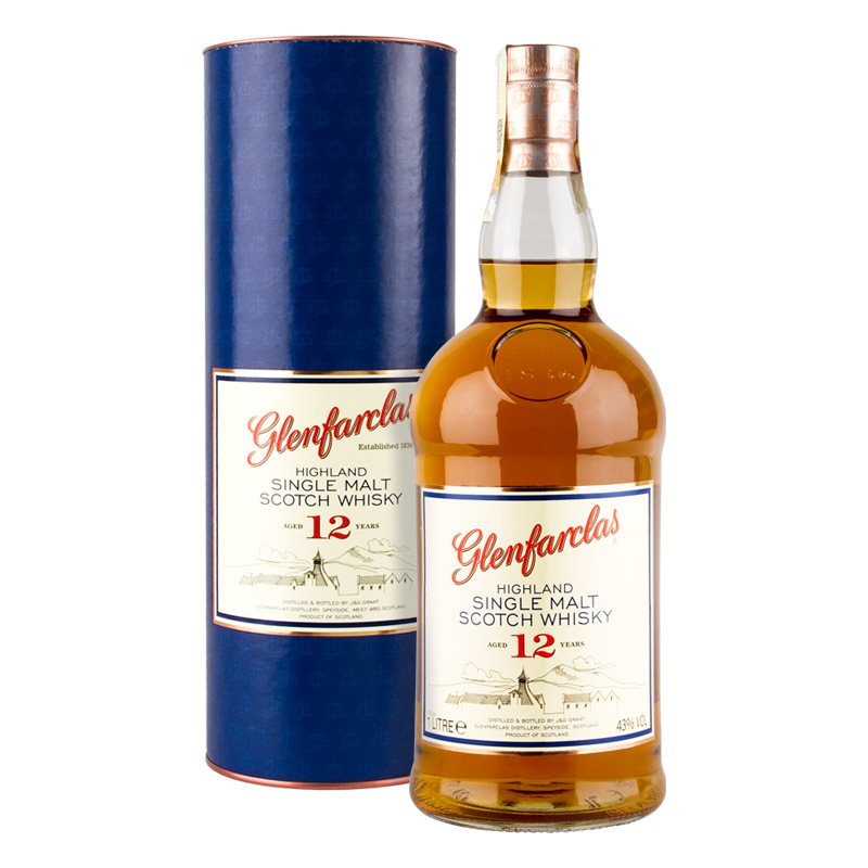 Glenfarclas 12y 43% 1 l (tuba)