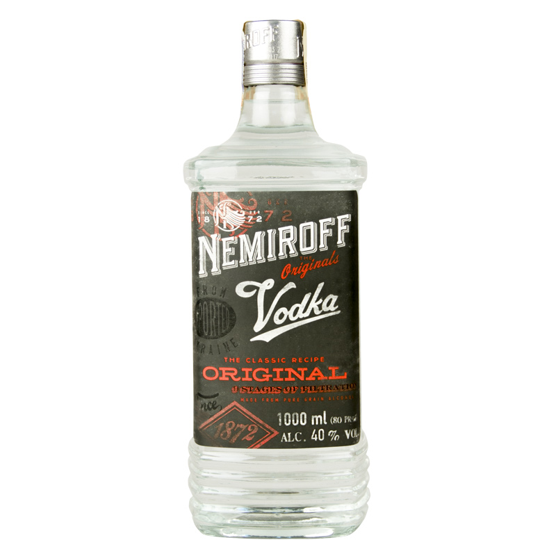 Nemiroff Vodka Original 40% 1 l (holá láhev)