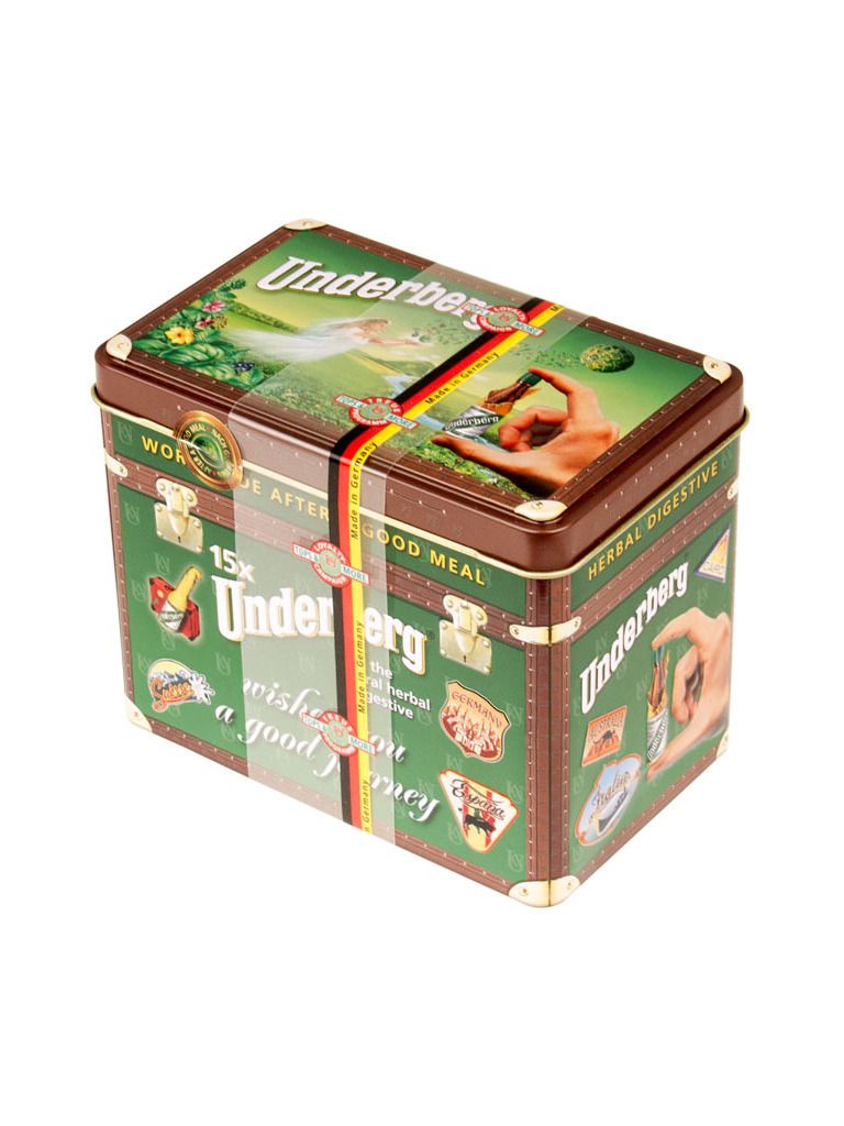 Plechová dóza Underberg 44 % 15 x 0,02 l