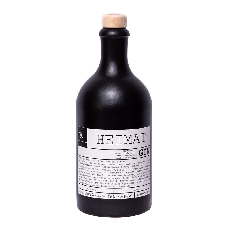 Heimat Dry Gin 43% 0,5l (holá láhev)
