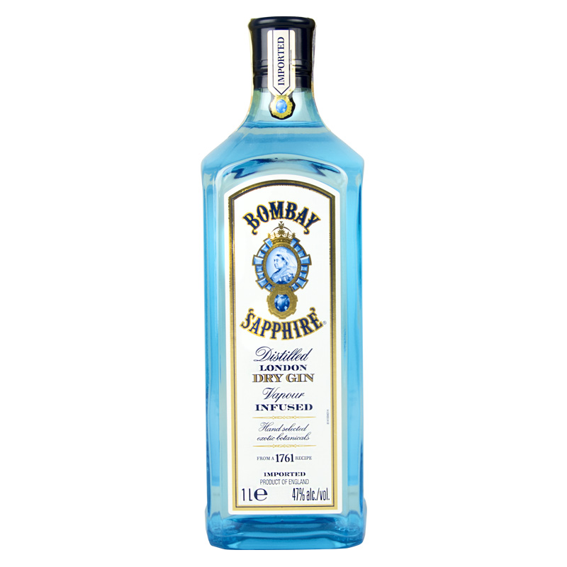 Bombay Sapphire 47% 1L (holá láhev)