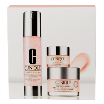 Clinique Moisture Surge Set  100H Auto-Rpl Hydrtor 50 ml + Hydra Super Concentrat+All About Eyes