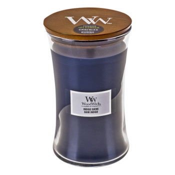 WoodWick Indigo Suede glass large