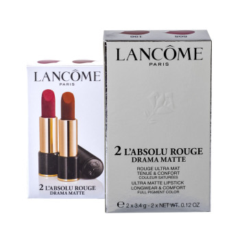 Lancôme Lipstick Set L'Absolu Rouge Drama Matte Duo