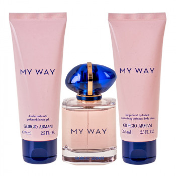 G.Armani My Way Set EdP 50ml +SG 75ml + BL 75ml - 3