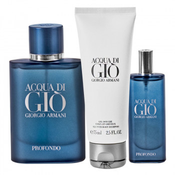 Giorgio Armani Acqua di Gio Profondo Set: EdP 75ml + EdP 15ml - 3