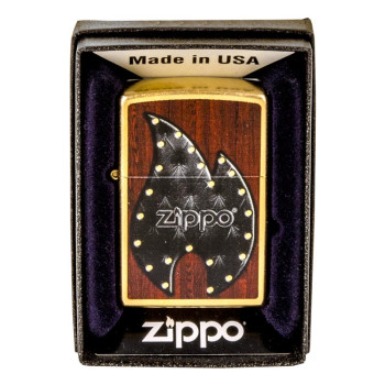 Zippo Gold Dust color "Leather Flame" 60000424 - 2