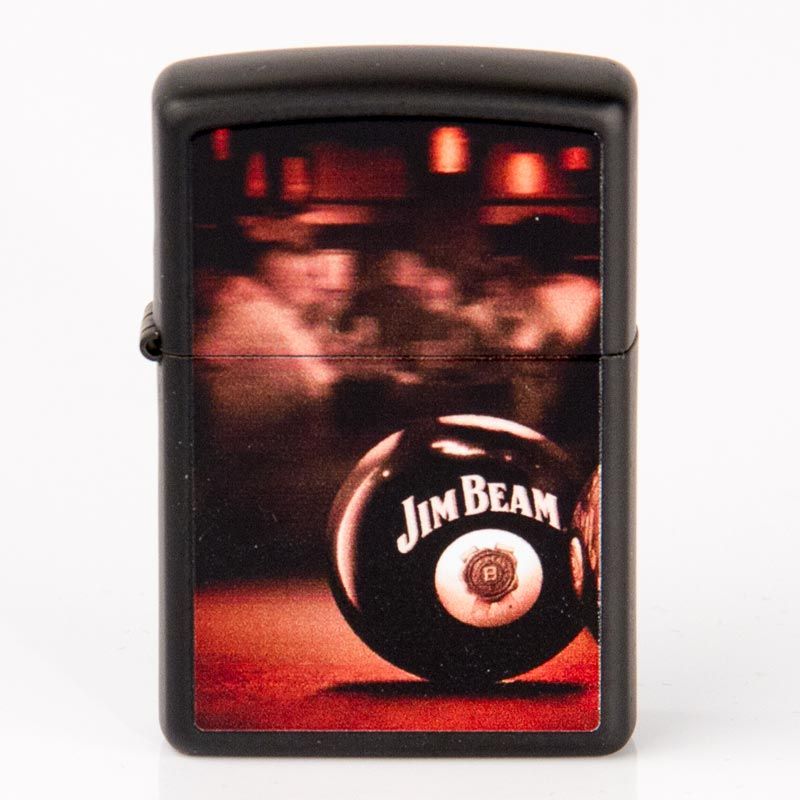 ZIPPO schwarz color "Jim Beam Billard" 60000432