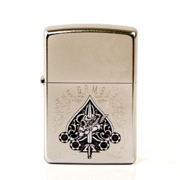 ZIPPO satin finish color "The Gambler/Skul" 60004134 - 1